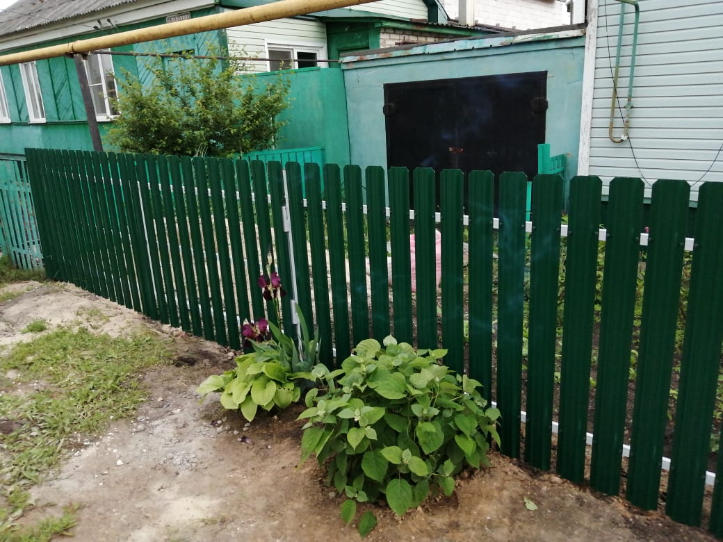 Комбинированный забор 25м штакетник и профлист, ворота, калитка фото8 в Нижнем Тагиле
