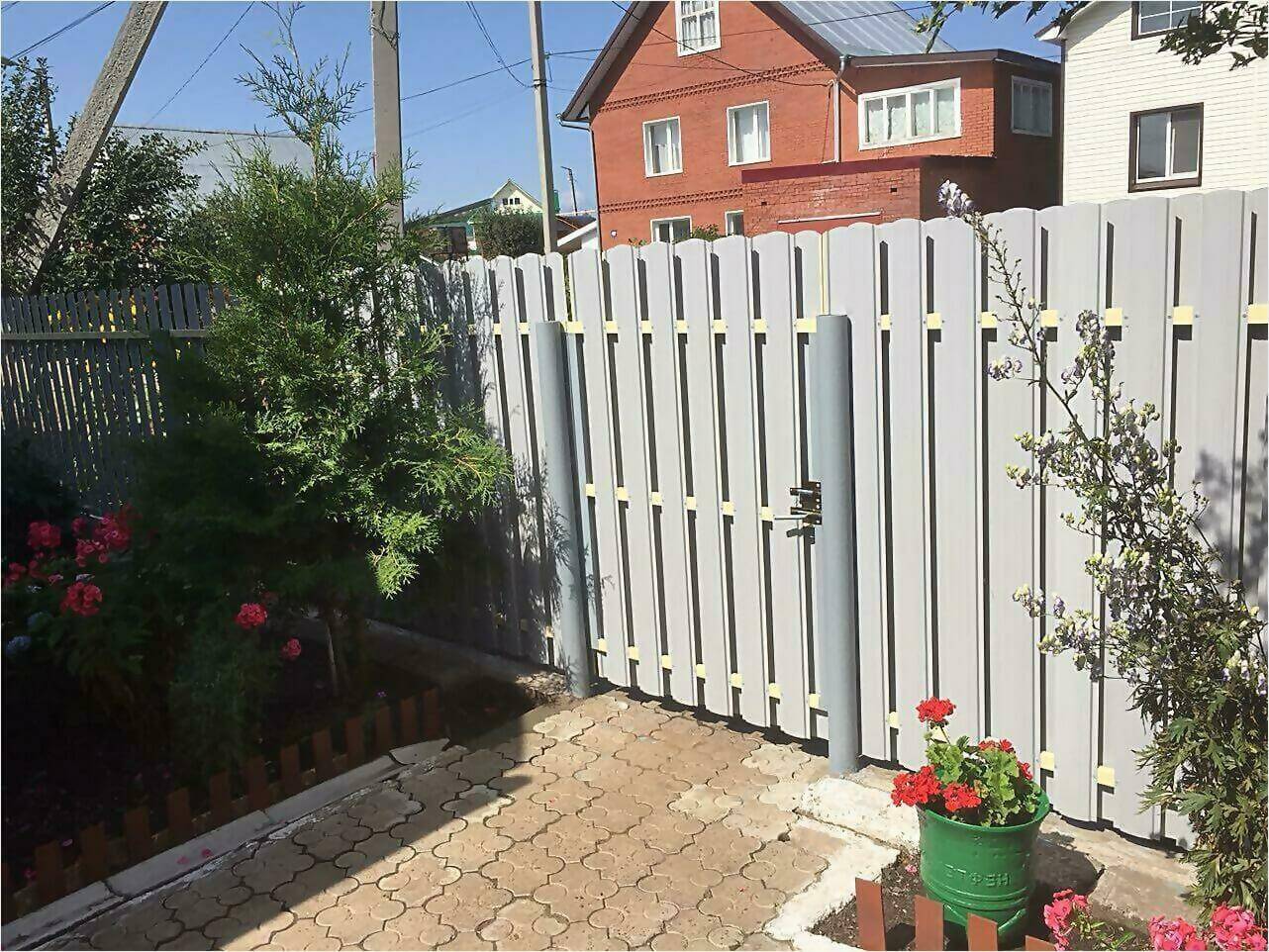 Забор из штакетника 65м фото4 в Нижнем Тагиле