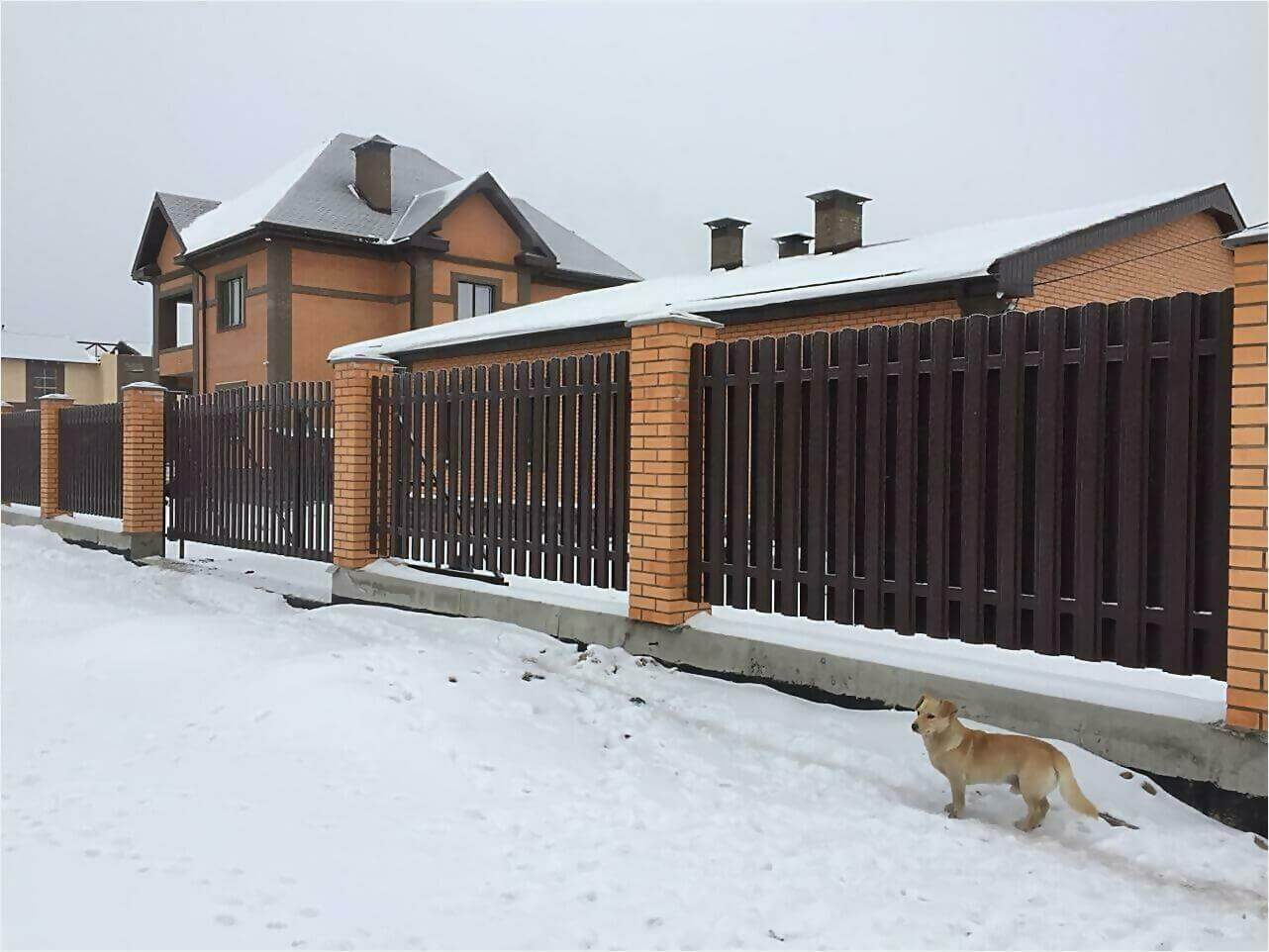 Забор из штакетника 95м фото4 в Нижнем Тагиле