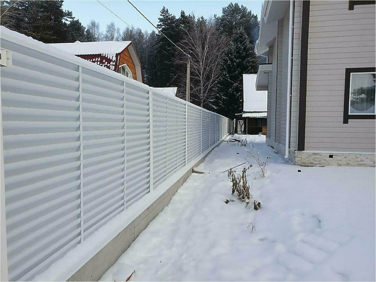 Забор жалюзи 150м RAL9003 фото4 в Нижнем Тагиле