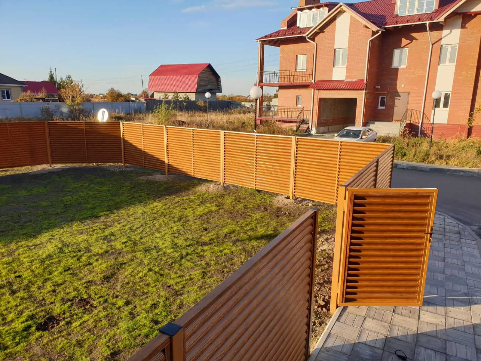 Забор-жалюзи 90м Орех фото10 в Нижнем Тагиле