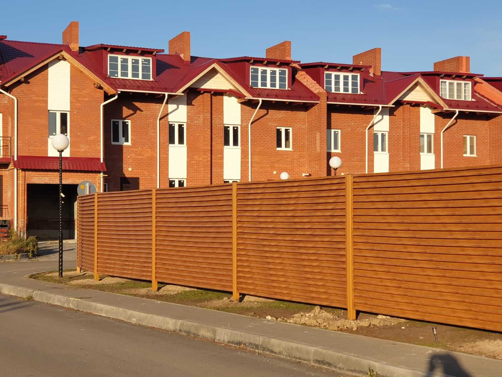 Забор-жалюзи 90м Орех фото1 в Нижнем Тагиле