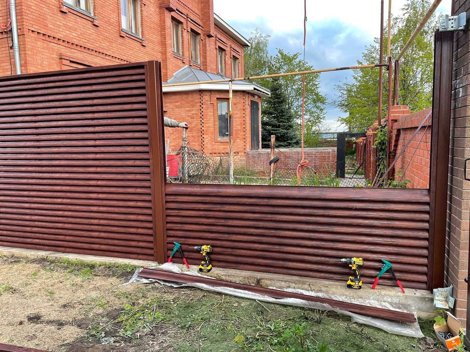 Забор-жалюзи SteelArt Античный дуб 2-х сторонний фото6 в Нижнем Тагиле