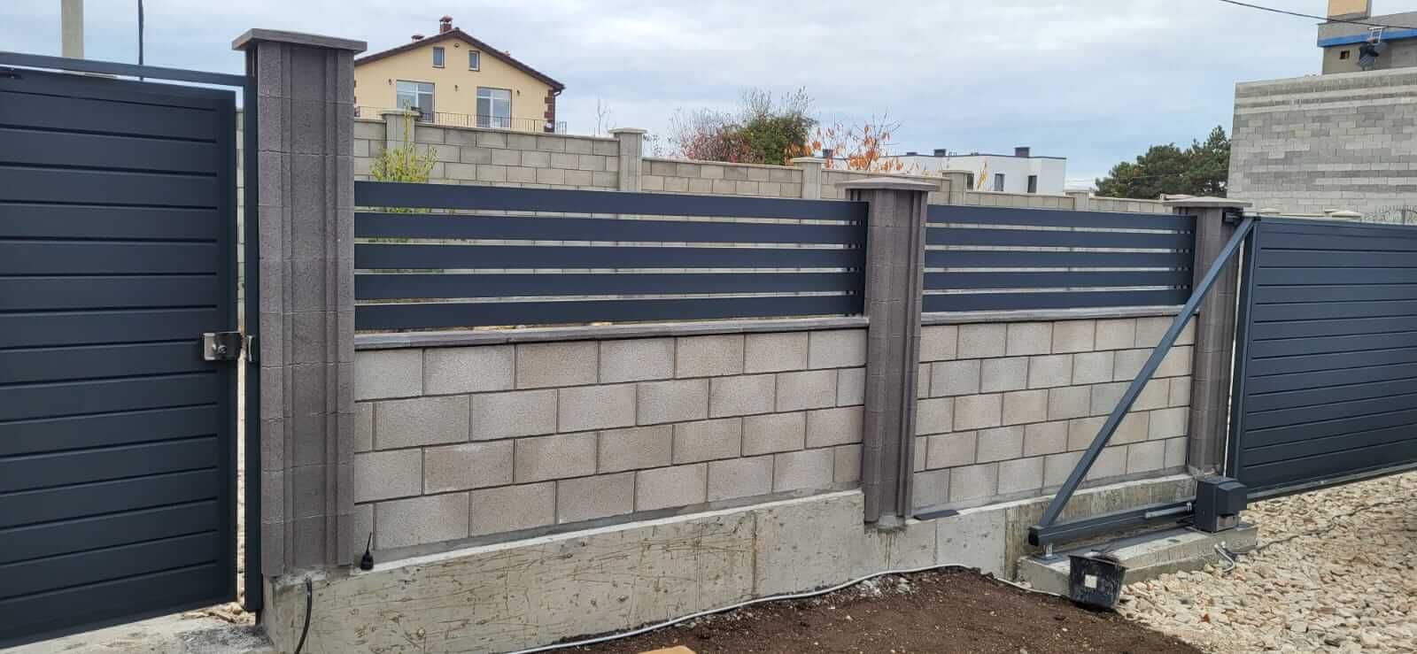 Забор-ранчо из металлопланкена 28м RAL7024 Серый Графит МАТТЕ в Нижнем Тагиле
