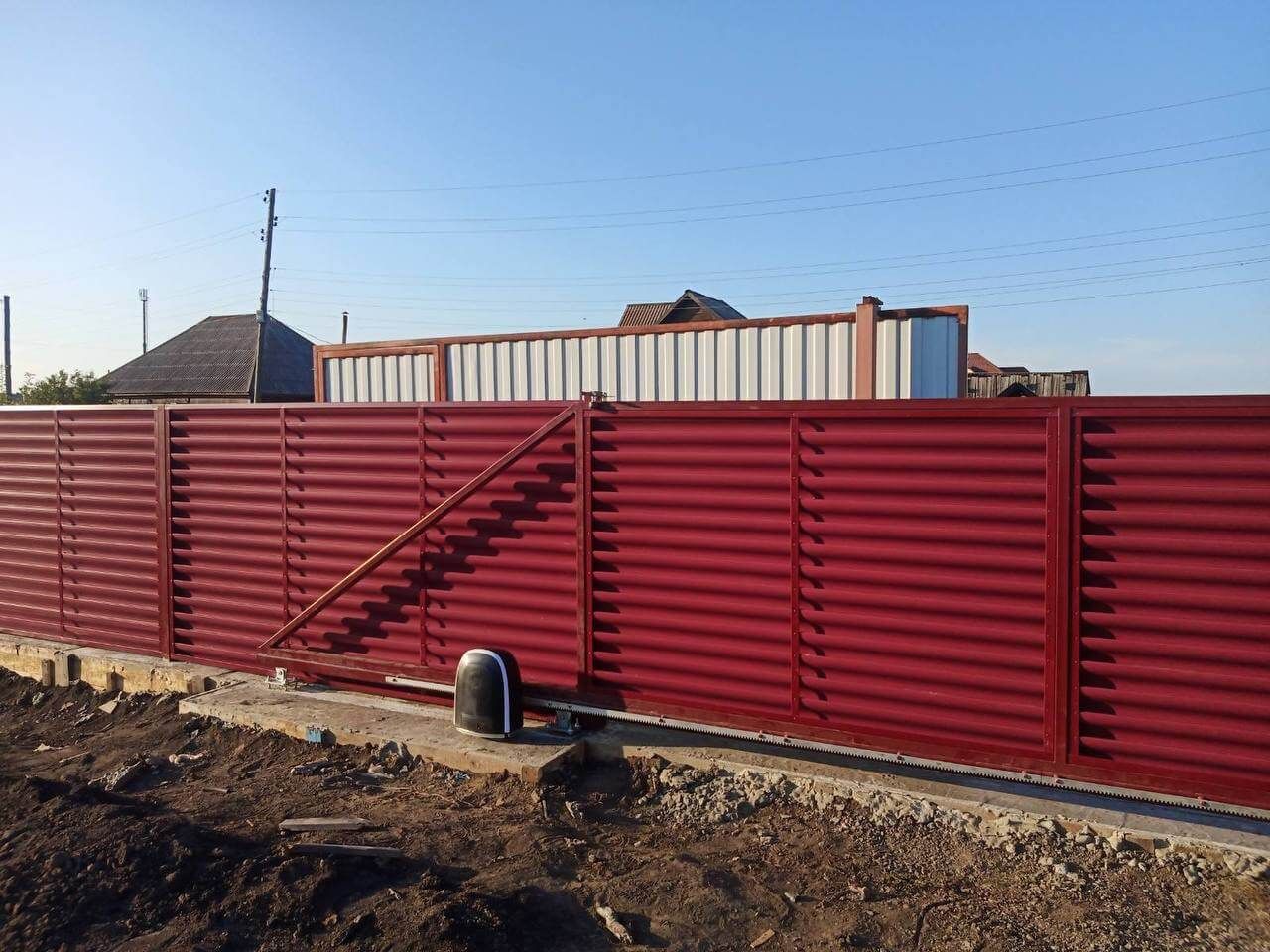 Забор-жалюзи 44м RAL3005/3005 Красное Вино двусторонний в Нижнем Тагиле