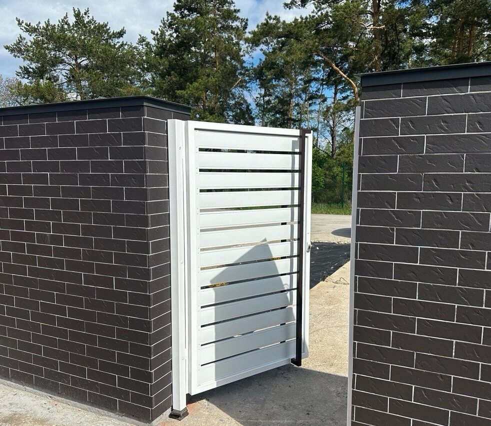 Калитка из металлопланкена RAL9003 Белый фото 4 в Нижнем Тагиле
