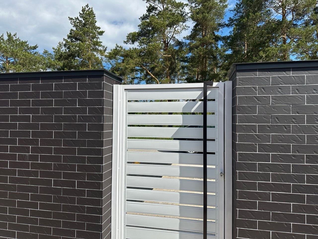 Калитка из металлопланкена RAL9003 Белый фото 3 в Нижнем Тагиле