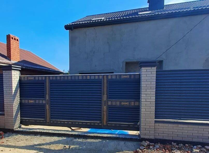 Забор-жалюзи 28м RAL7024/7024 Серый Графит двусторонний МАТТЕ в Нижнем Тагиле