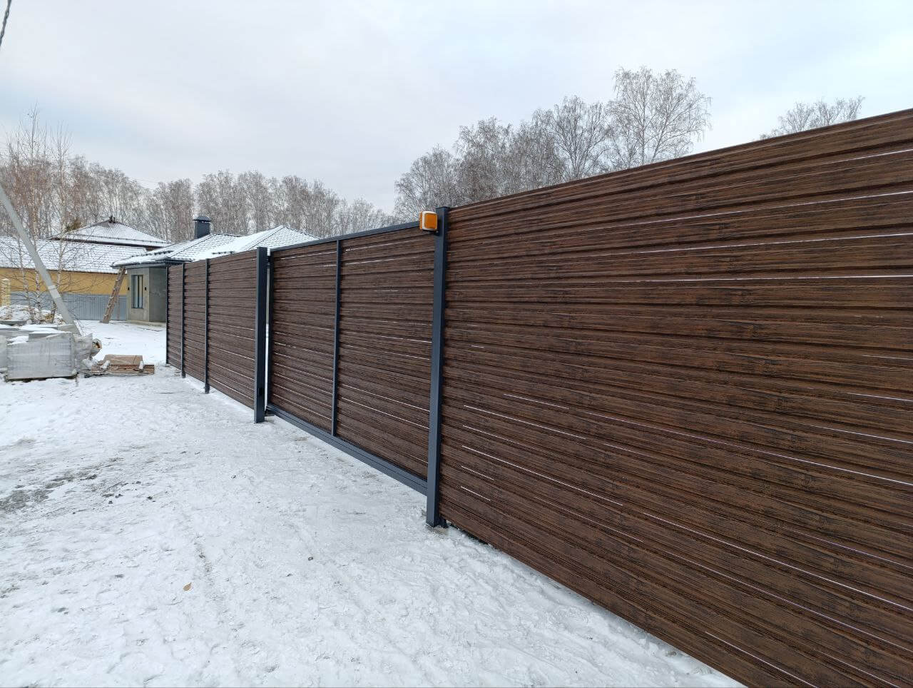 Забор-ранчо из евроштакетника 58м Темный Каштан 3D Принтек фото 1 в Нижнем Тагиле